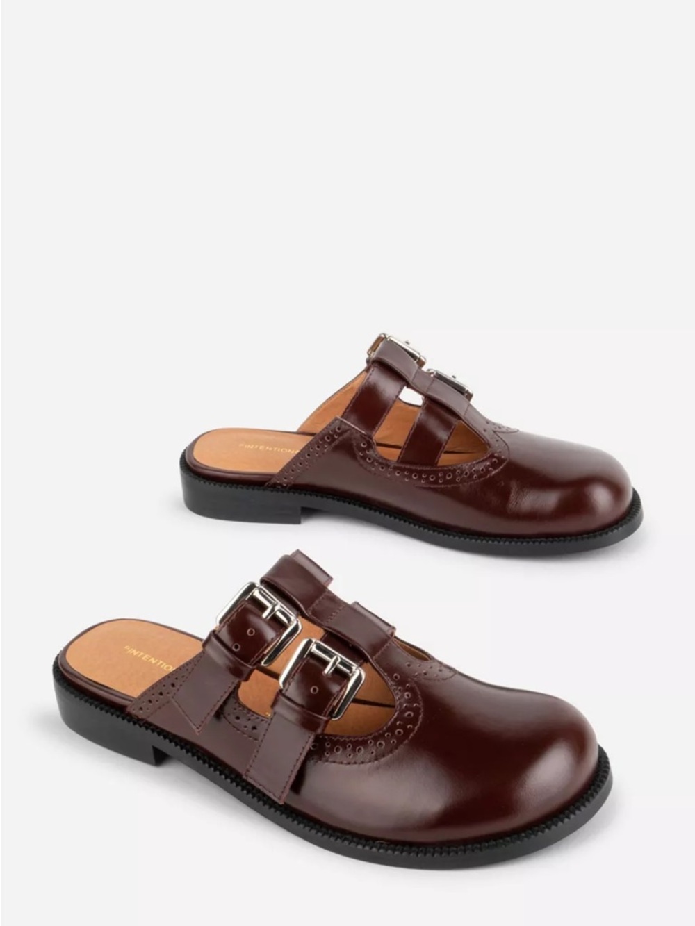NWOT Intentionally Blank Varsity Brogue Mary Jane Mule Size 9 Women’s